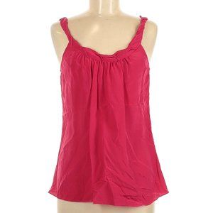 Rory Beca Pink Silk Top with Braided Strap Detail